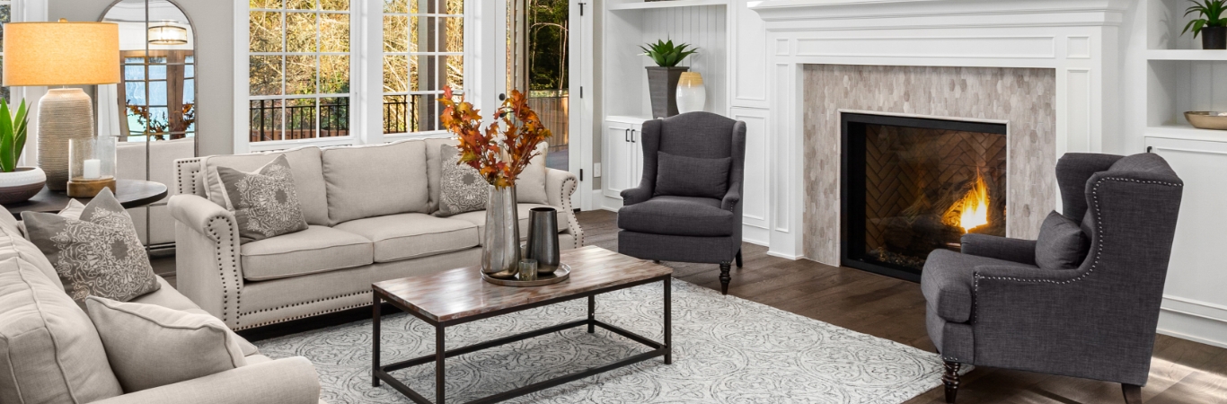 A modern living space with ample natural light